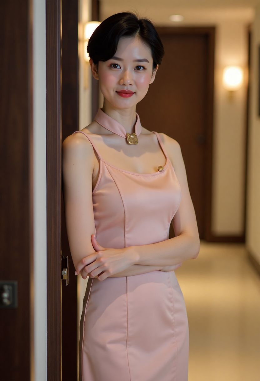 小满与父亲在修钟铺